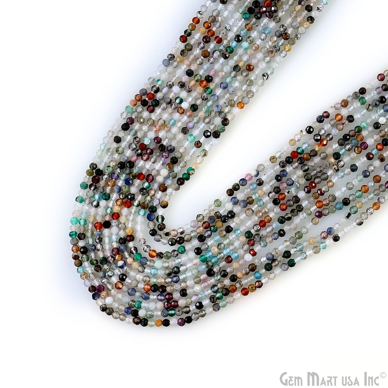 Rondelle Beads, Handcrafted 12-13 Inch Bead Strands, 2-2.5mm, Faceted Gemstones, Natural Strung, DIY Jewelry Making Bead Supply (70000)